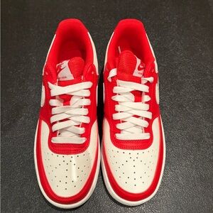 Nike Red and White Athletic Shoes